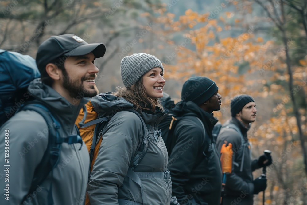 A company team hiking through scenic trails in the mountains, with employees wearing outdoor gear, taking in the breathtaking views to start the New Year on an adventurous note. A company team hiking through scenic trails in the mountains, with employees wearing outdoor gear, taking in the breathtaking views to start the New Year on an adventurous note.