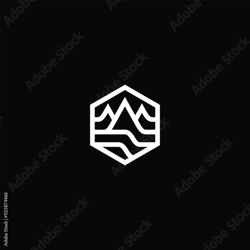 Mountain meets sea logo