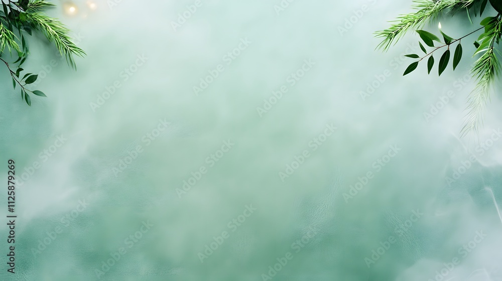 Elegant soft green suede texture background with natural leaves for stylish design projects in tranquil settings Elegant soft green suede texture background with natural leaves for stylish design projects in tranquil settings