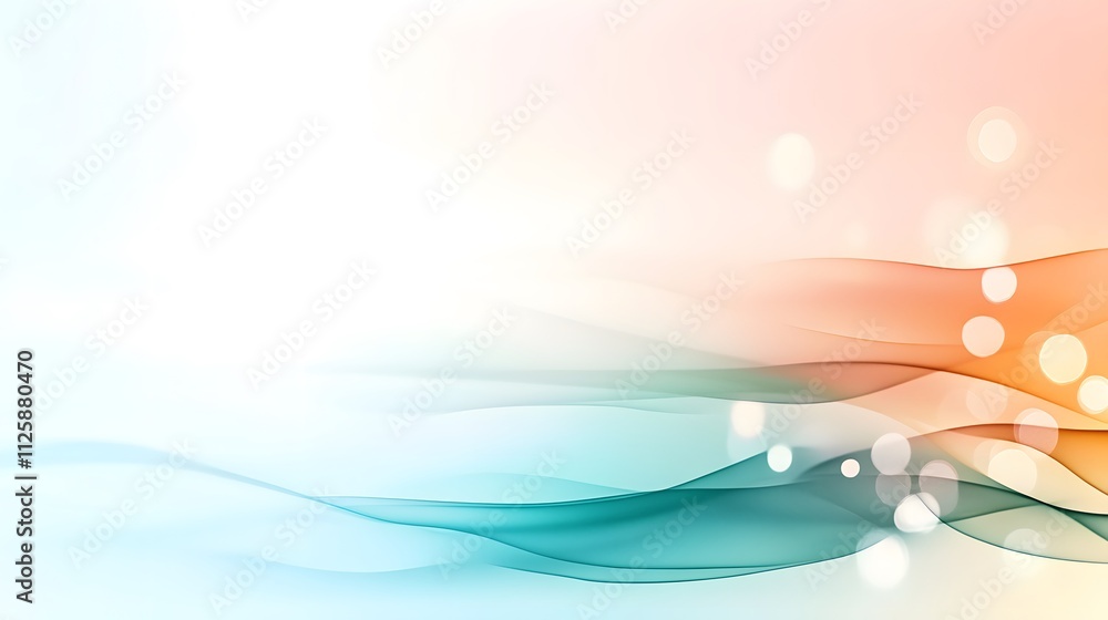 Obraz premium Abstract action scene featuring soft glowing pastel green gradient digital art contemporary design artistic environment aesthetic viewpoint