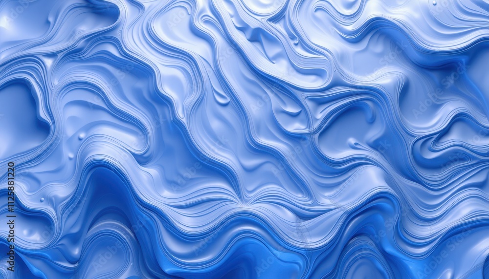 Abstract Blue Swirling Wave Pattern Design Abstract Blue Swirling Wave Pattern Design