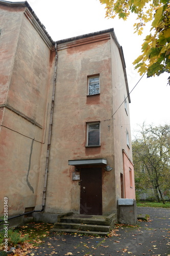 An old apartment building on Chapaev Street in the historical district of Kaliningrad Amalienau photo