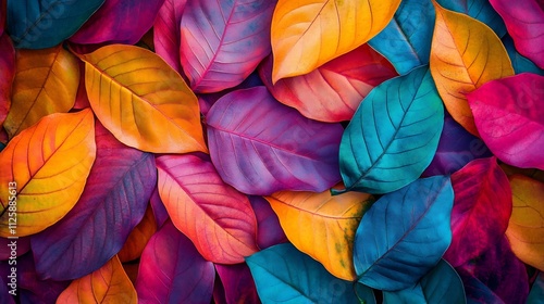Wallpaper Mural Vibrant Autumn Foliage with Diverse Leaf Textures and Colors Torontodigital.ca