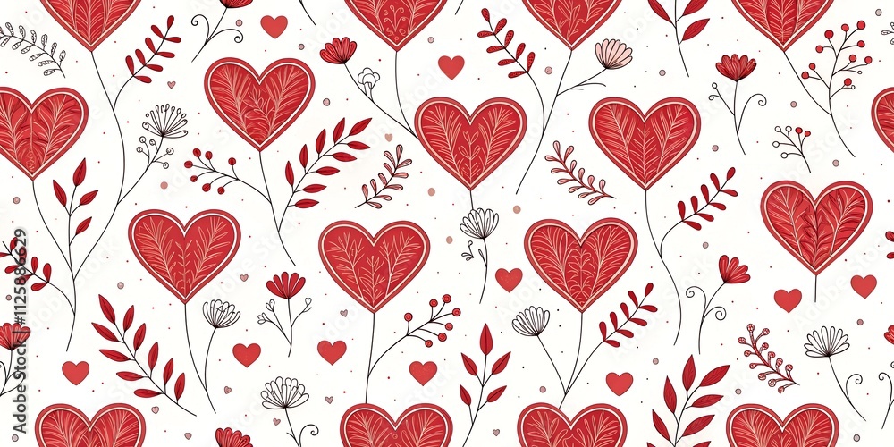 seamless pattern with hearts seamless pattern with hearts
