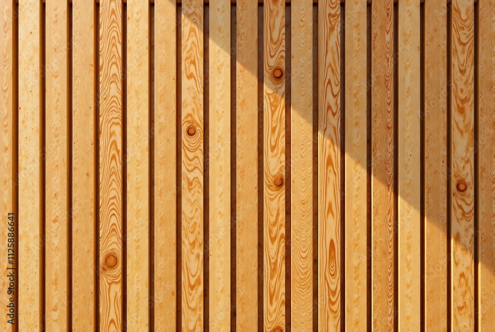 Natural wood paneling with vertical slats for interior design projects or textured backdrop Natural wood paneling with vertical slats for interior design projects or textured backdrop
