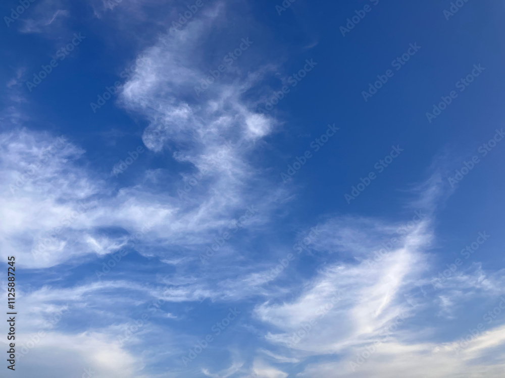 Heavenly Whirls: Dynamic Cloud Formations in a Vibrant Azure Sky Heavenly Whirls: Dynamic Cloud Formations in a Vibrant Azure Sky