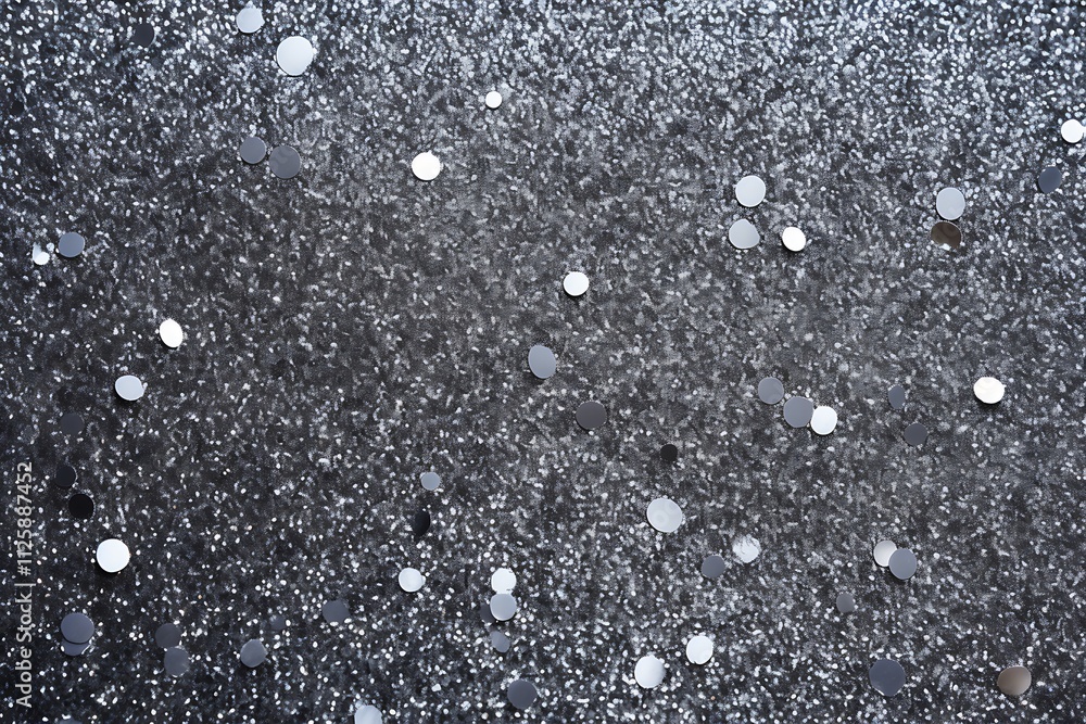 Fototapeta premium Abstract grey glitter lights background with sparkle