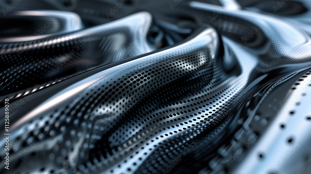 _Futuristic_design_of_a_metallic_curve_geometry_ _Futuristic_design_of_a_metallic_curve_geometry_