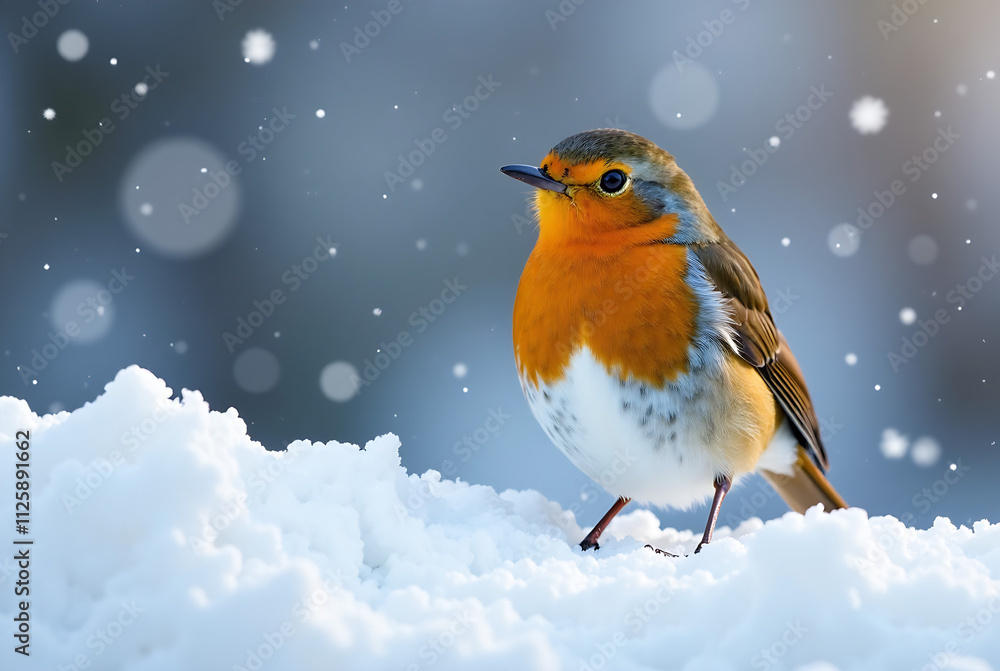 robin in the snow robin in the snow