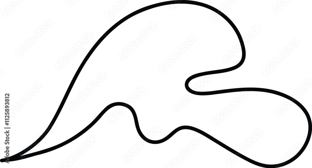 Doodle line text balloon. Speech bubble banners with empty talk, linear comic note design for banner message popup. Vector isolated icon on white background Doodle line text balloon. Speech bubble banners with empty talk, linear comic note design for banner message popup. Vector isolated icon on white background