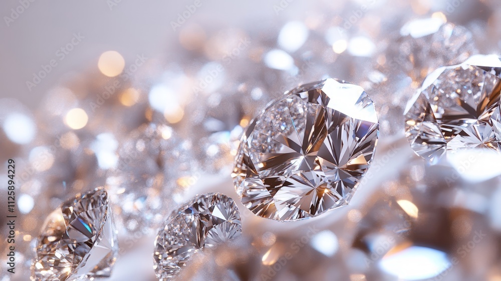 Sparkling diamonds, luxury gems, close-up. Sparkling diamonds, luxury gems, close-up.