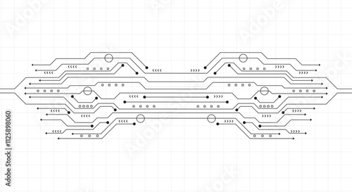 Abstract technology background, circuit board pattern.