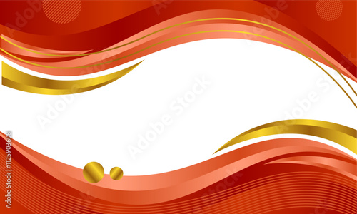 Wave abstract art background template