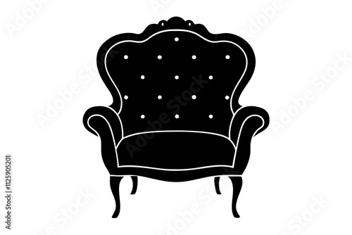 Velvet Upholstery Silhouette Design