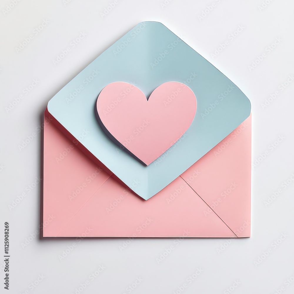 Valentine's Day Action Romantic Love Letter Stationery Pastel Pink and Blue Lifestyle Photograph Valentine's Day Action Romantic Love Letter Stationery Pastel Pink and Blue Lifestyle Photograph