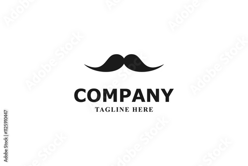 vintage logo of man with mustache
