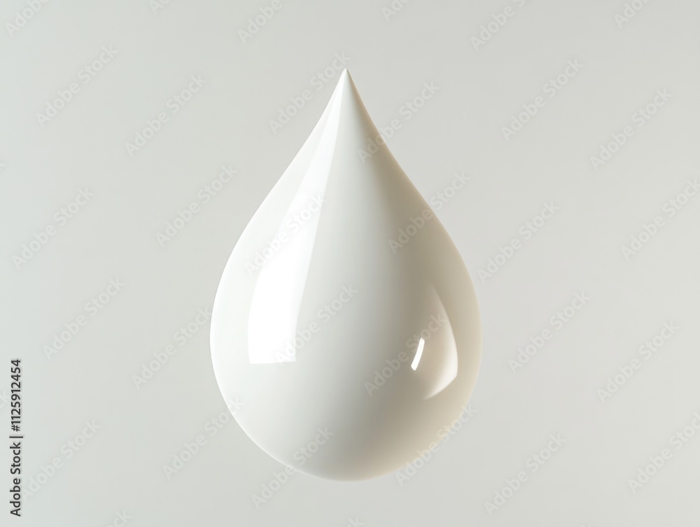 White Vase with Liquid Droplet White Vase with Liquid Droplet