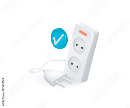 Sustainability unplug appliances power save and green city concept