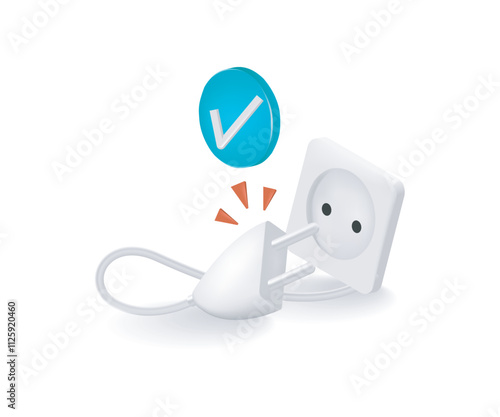 Sustainability unplug appliances power save and green city concept
