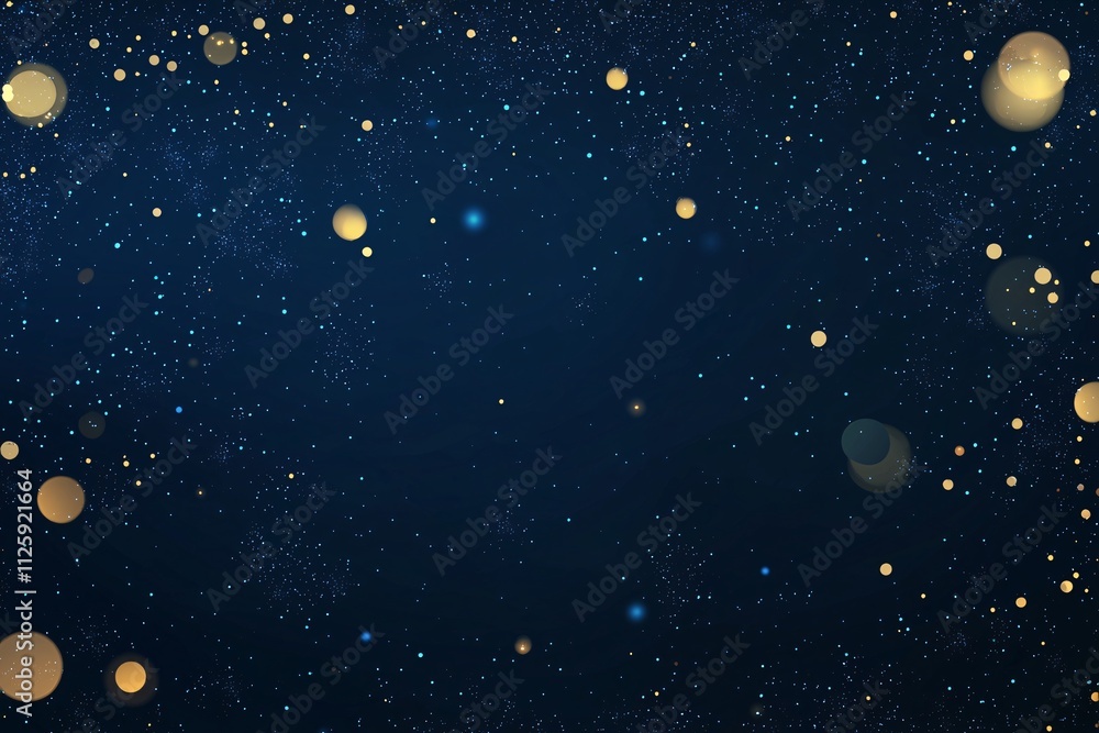 A starry night sky filled with shimmering golden orbs and specks, creating a magical and dreamy atmosphere. A starry night sky filled with shimmering golden orbs and specks, creating a magical and dreamy atmosphere.