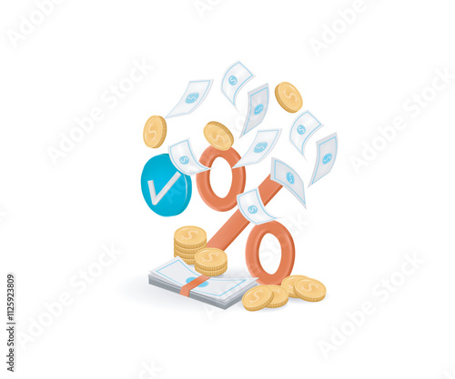 Passive income financial freedom and independence the successfully concept