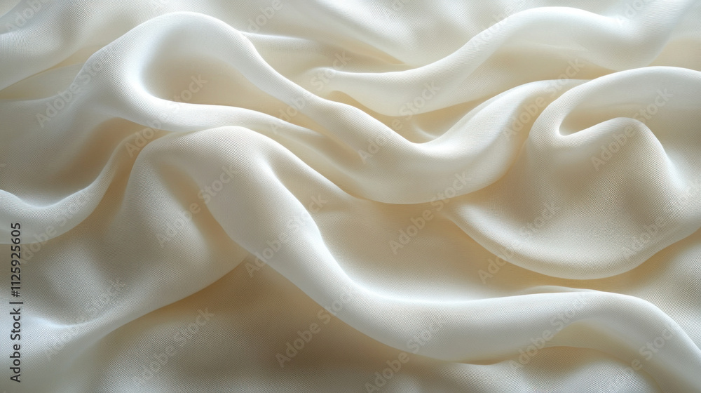 Fototapeta premium Textured background resembling soft fabric folds in muted cream and beige tones