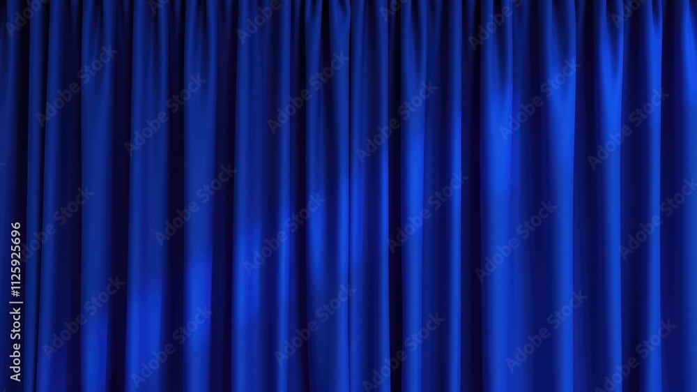 Curtain images, blue curtain on a white isolated, blue curtain background Curtain images, blue curtain on a white isolated, blue curtain background