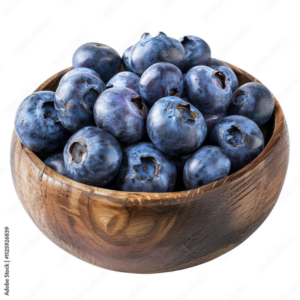 Fototapeta premium A Delightful Bowl of Fresh Blueberries Ready to Be Enjoyed in Sweet Treats or Healthy Snacks for All Fruit Lovers Everywhere