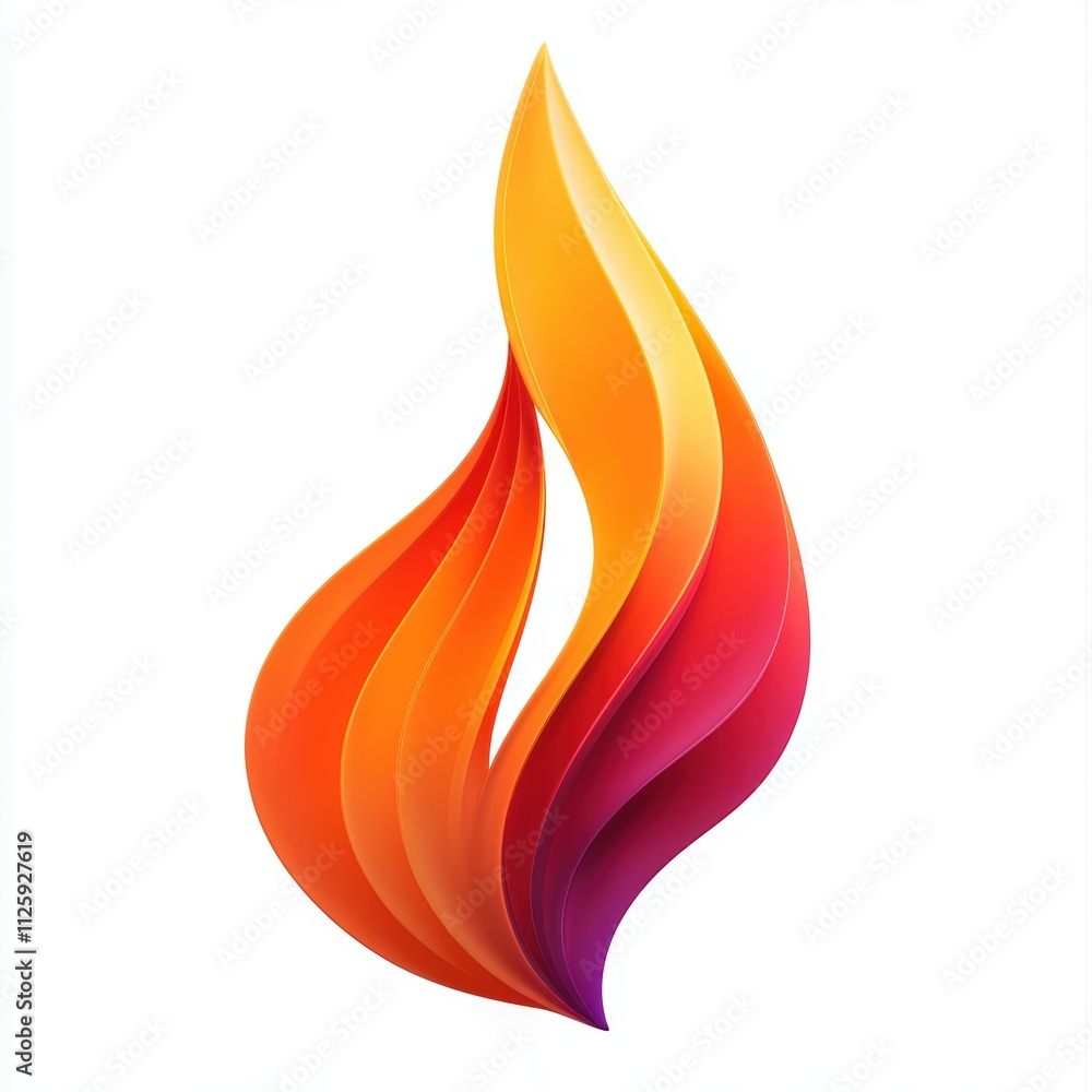 Abstract flame design with vibrant colors representing energy and warmth. Abstract flame design with vibrant colors representing energy and warmth.
