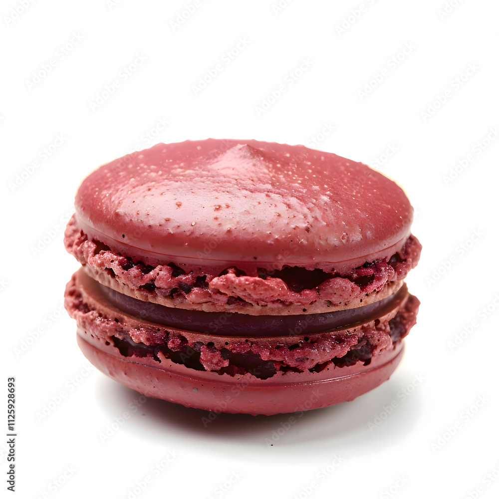 three red velvet desserts with a white background. Generative AI three red velvet desserts with a white background. Generative AI