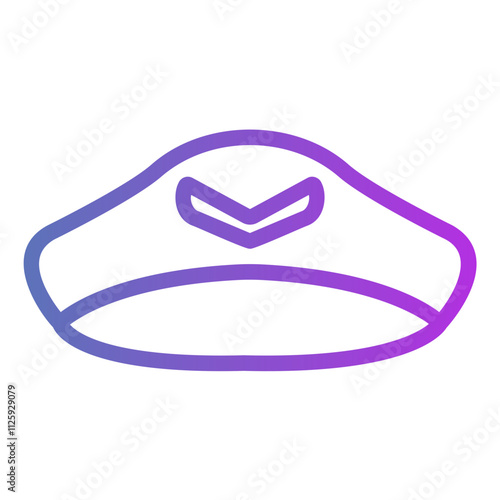 pilot hat Gradient icon