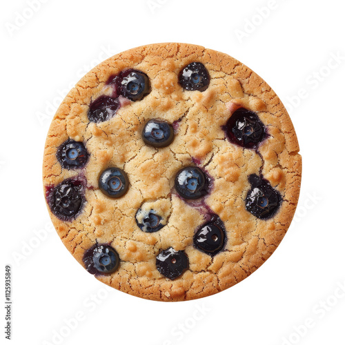 Delicious Blueberry Cookie with a Tempting Texture and Vibrant Berries, Perfect Treat for Any Occasion or Dessert Lovers Craving