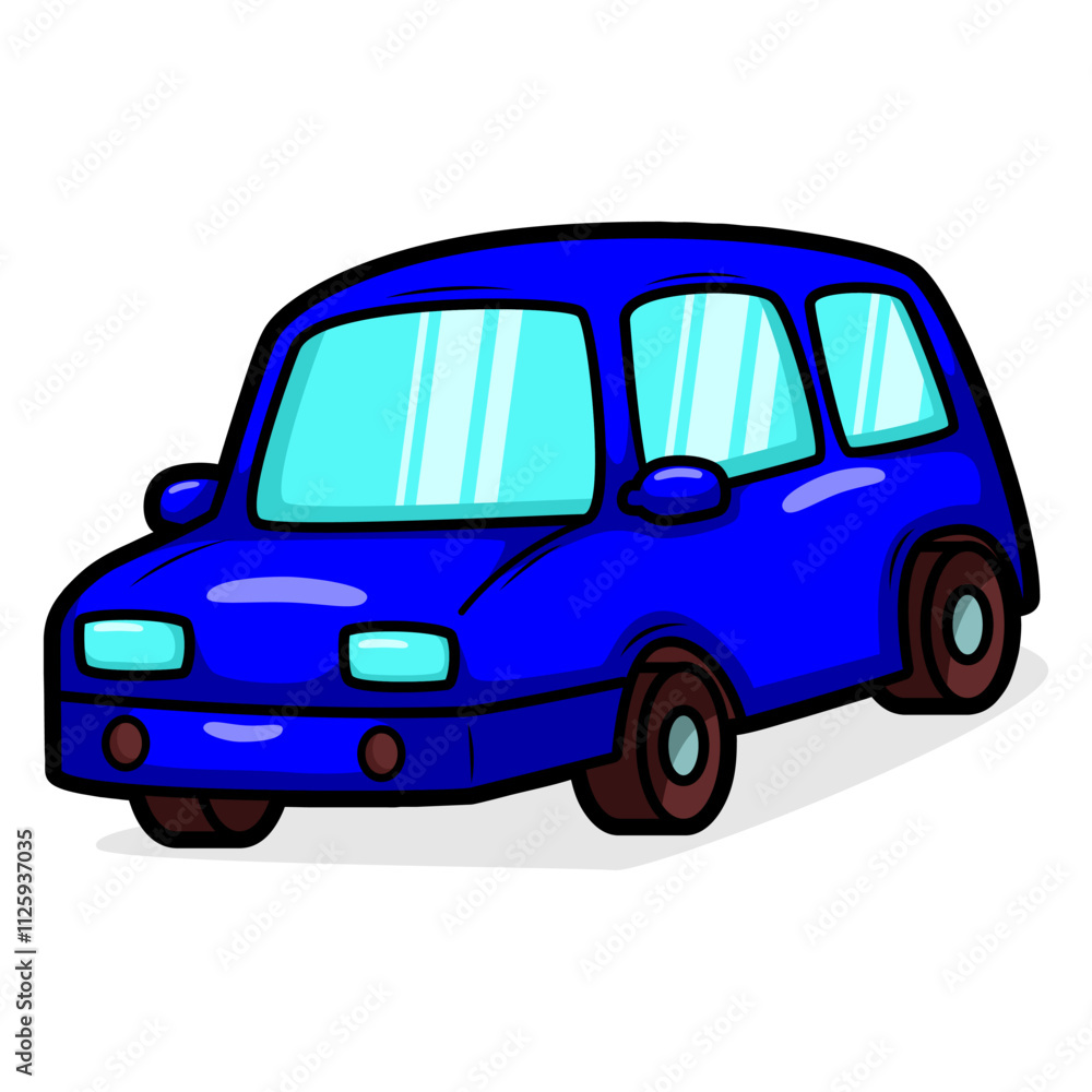 cartoon cute car transportation illustration art