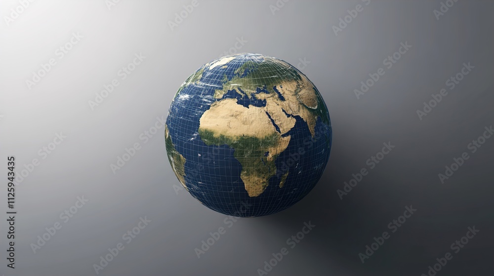 Fototapeta premium earth globe on black background