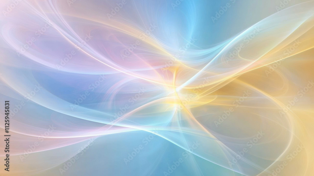 colorful abstract vision of soft flowing lines and light colorful abstract vision of soft flowing lines and light