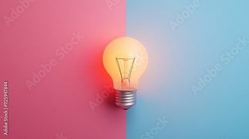 A flat lay featuring a glowing light bulb, symbolizing the moment of understanding as complex ideas are clarified.