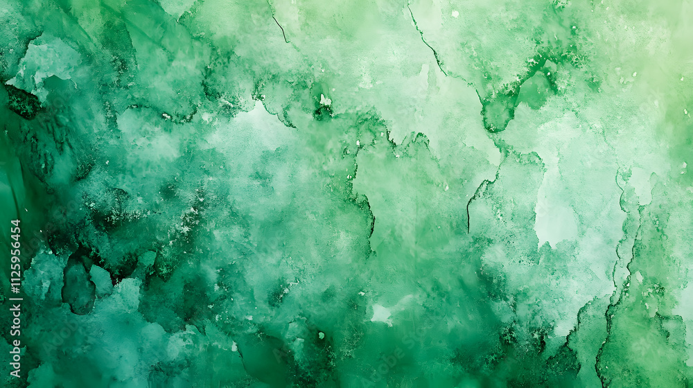 Obraz premium A green watercolor texture.