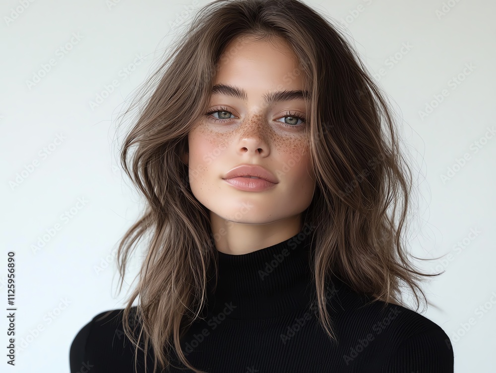 Minimalist makeup with a focus on dewy skin and subtle highlights Minimalist makeup with a focus on dewy skin and subtle highlights