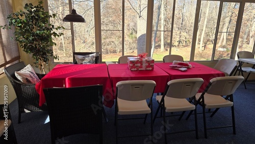 tables and chairs
