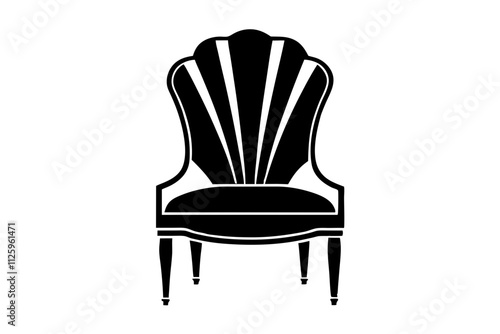 Art Deco Furniture Silhouette Design