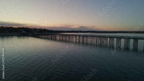 Wallpaper Mural sunset at the pier Torontodigital.ca