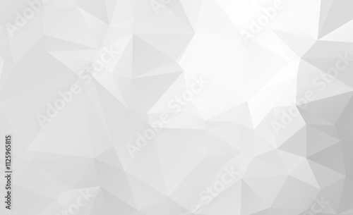 White polygon abstract background. Lowpoly backdrop. Vector polygonal illustration