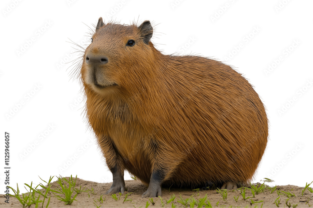 Capybara Isolated on Transparent Background. PNG. Capybara Isolated on Transparent Background. PNG.