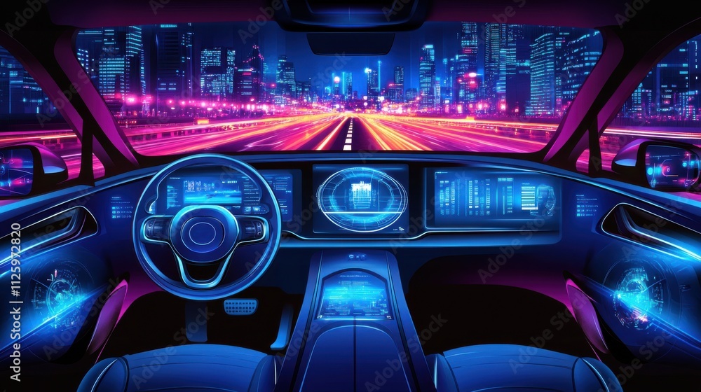 Intelligent driving of automobiles, driver's perspective Intelligent driving of automobiles, driver's perspective