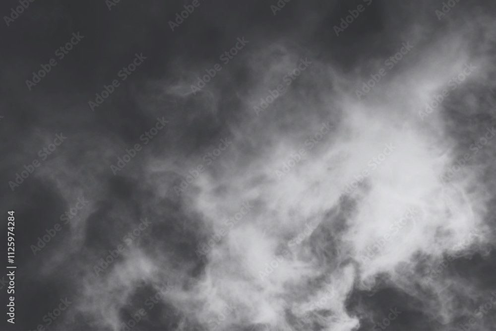 Obraz premium white smoke on a black background