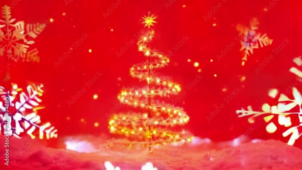 red christmas background with christmas tree red christmas background with christmas tree