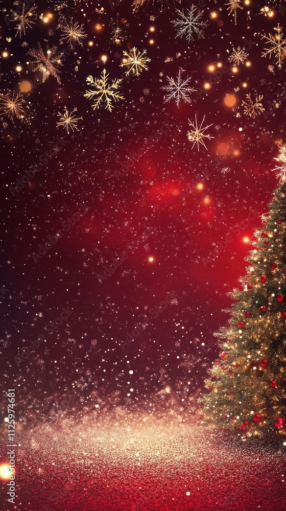 Christmas background with stars and snowflakes Christmas background with stars and snowflakes