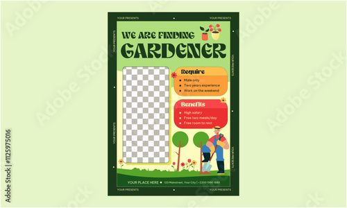 We Are Finding Gardener Flyer