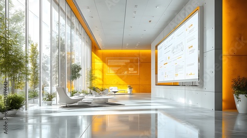 Modern Office Space for Corporate Team Collaborations in Tech Meetings