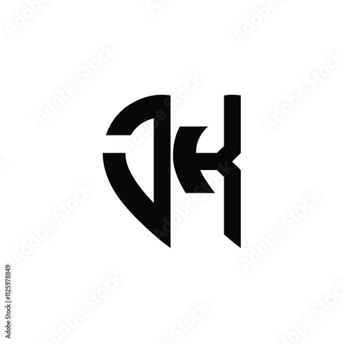 Free Download JK monogram logo design letter text name symbol monochrome logotype alphabet character simple logo - GFXLoad